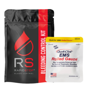 RAPIDSTOP Medium Bleed Control Pack with QUIKCLOT EMS Roll