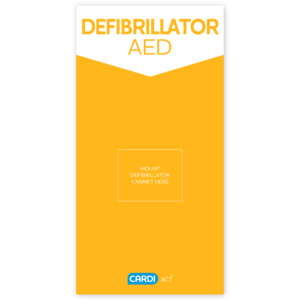 CARDI ACT Defibrillator (Poly Sign)